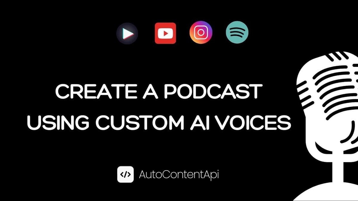 Create a podcast with Custom AI Voices