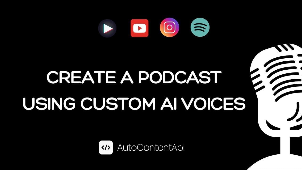 Create a podcast with Custom AI Voices