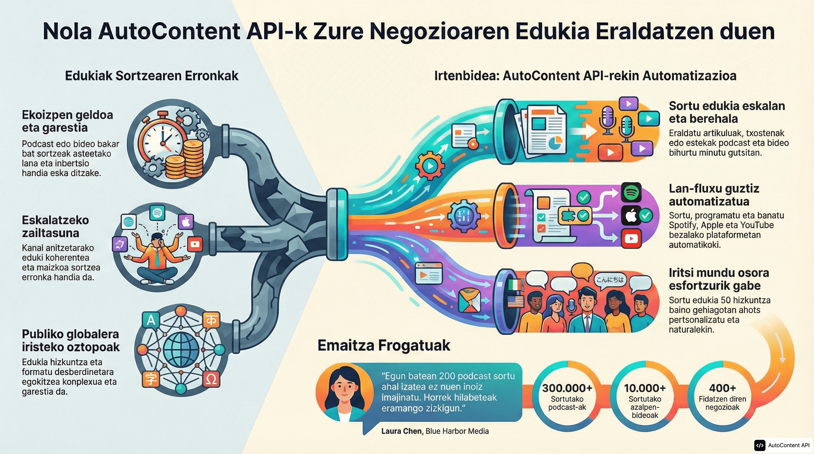 Example infographic in Basque (euskara)