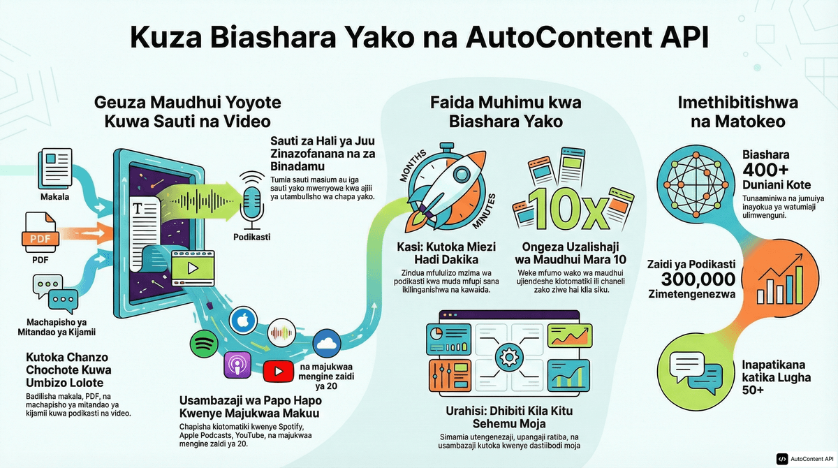 Example infographic in Swahili (Kiswahili)