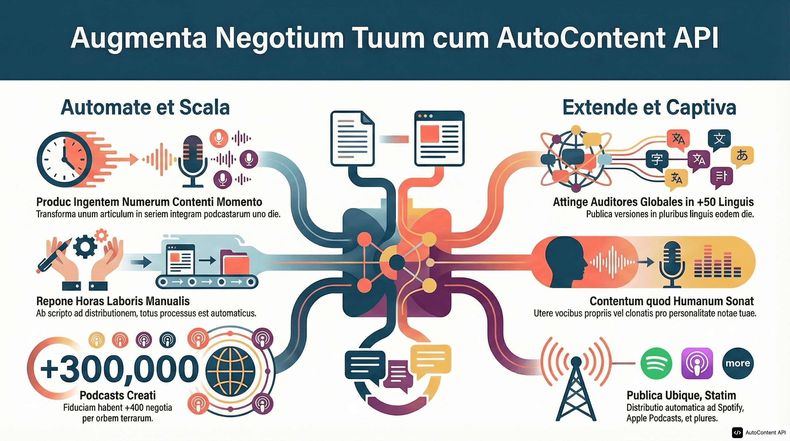 Example infographic in Latin
