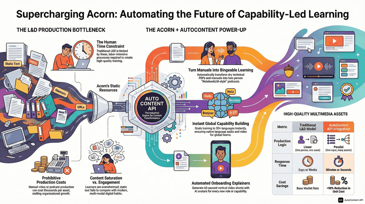 AutoContent API infographic for https://acorn.works/