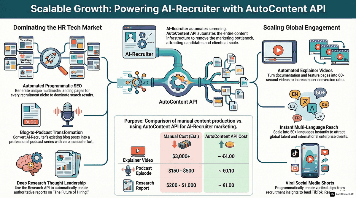 AutoContent API infographic for https://ai-recruiter.com/