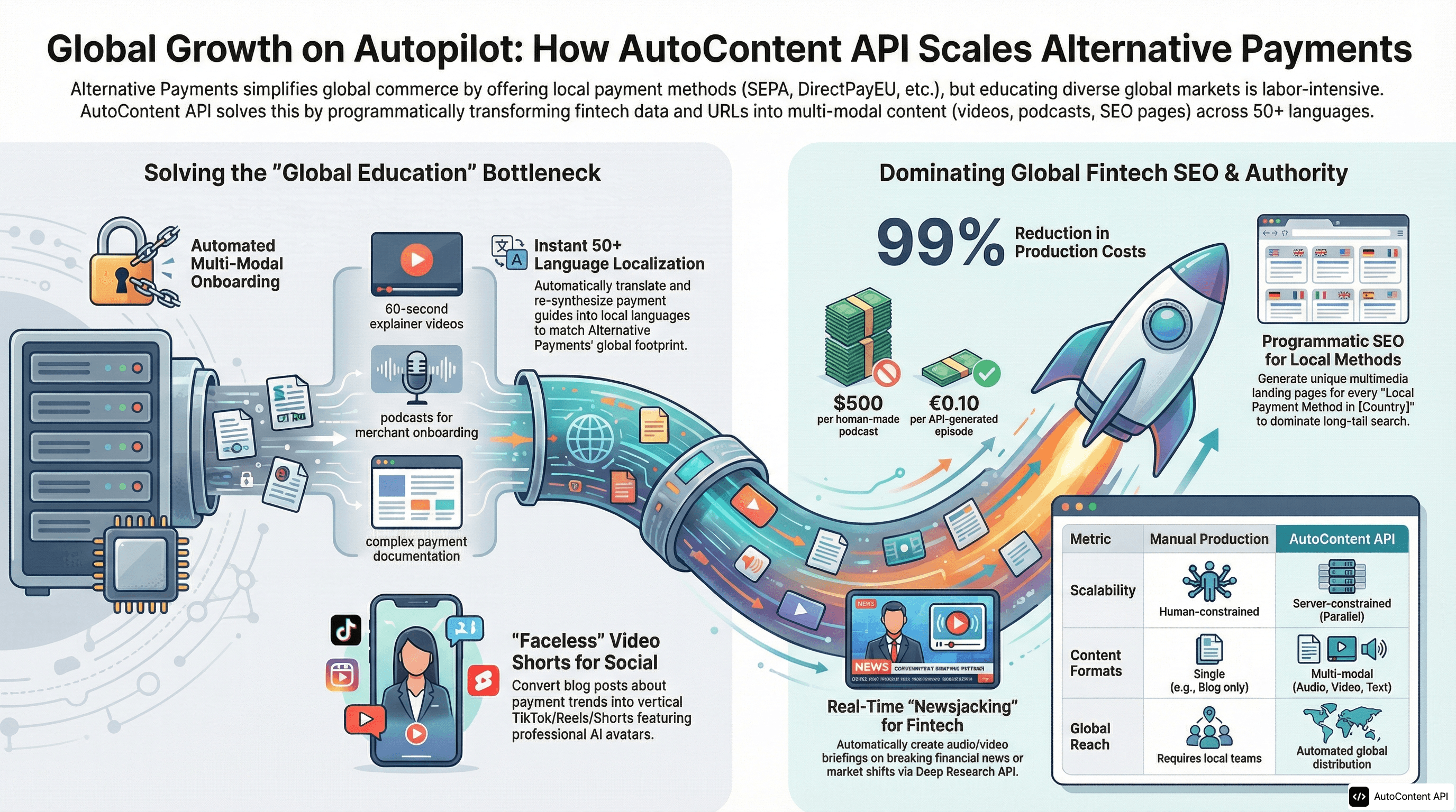 AutoContent API infographic for https://alternativepayments.com/