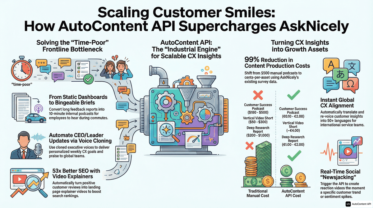 AutoContent API infographic for https://asknicely.com/