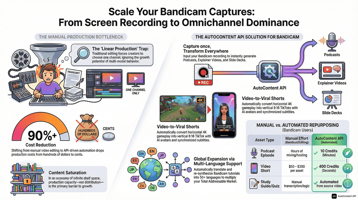 AutoContent API infographic for https://bandicam.com/