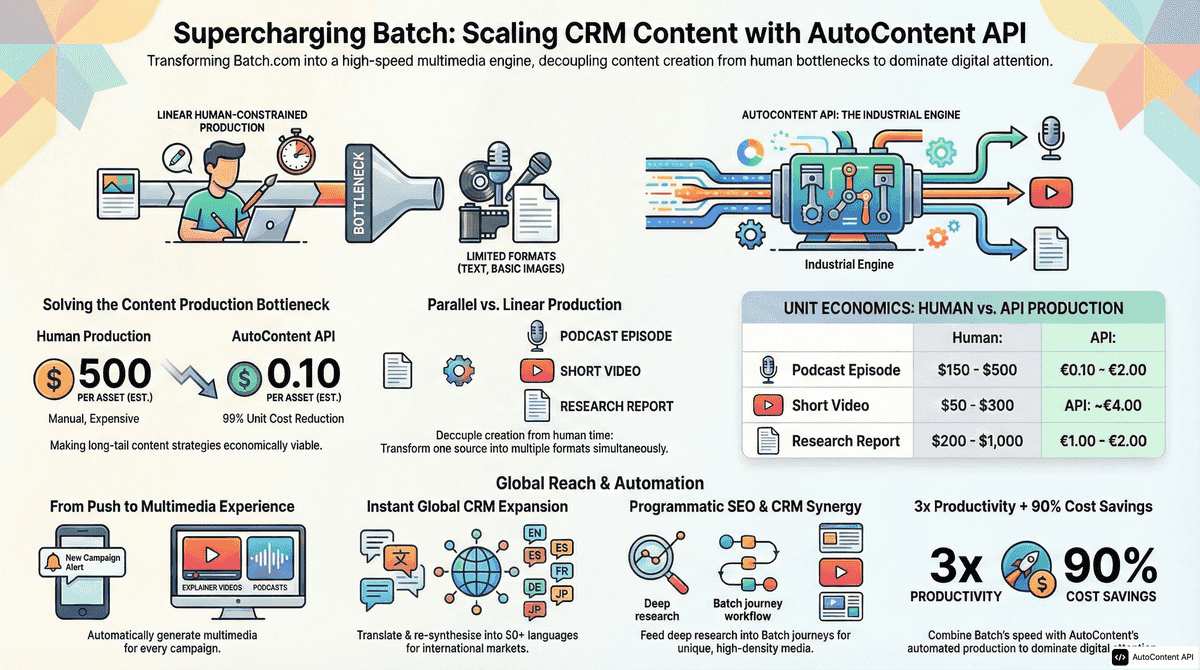 AutoContent API infographic for https://batch.com/