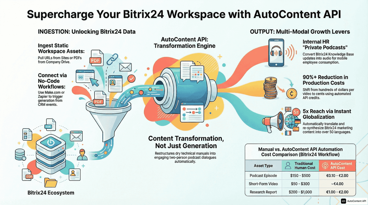 AutoContent API infographic for https://bitrix24.com/