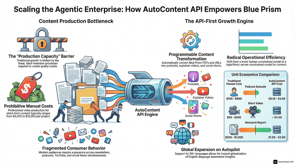 AutoContent API infographic for https://blueprism.com/