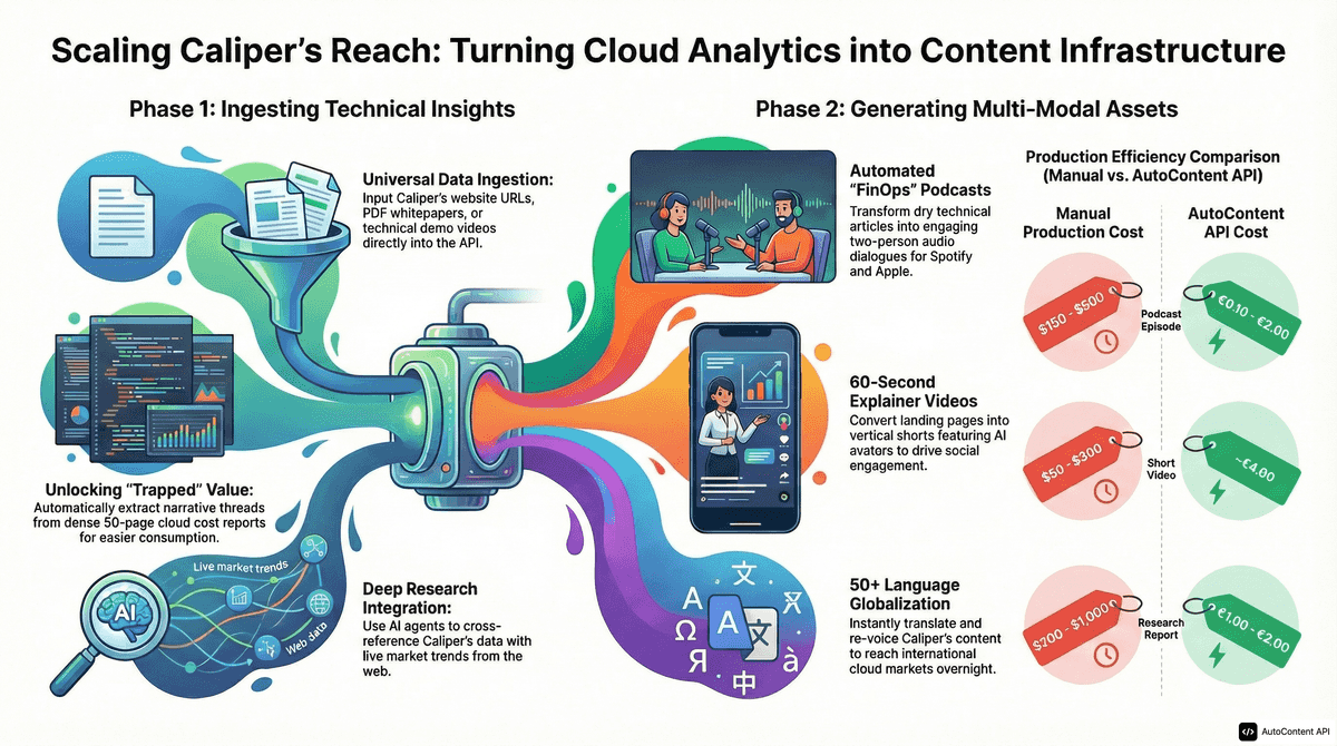 AutoContent API infographic for https://calipersoftware.ai/