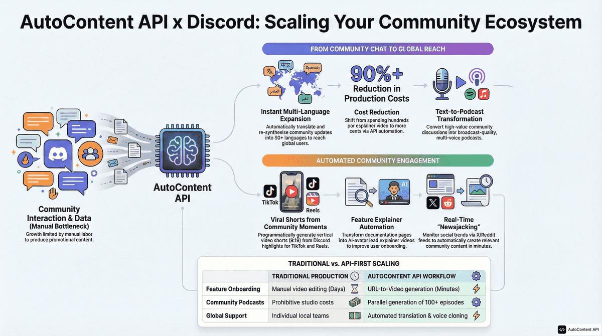 AutoContent API infographic for https://discord.com/