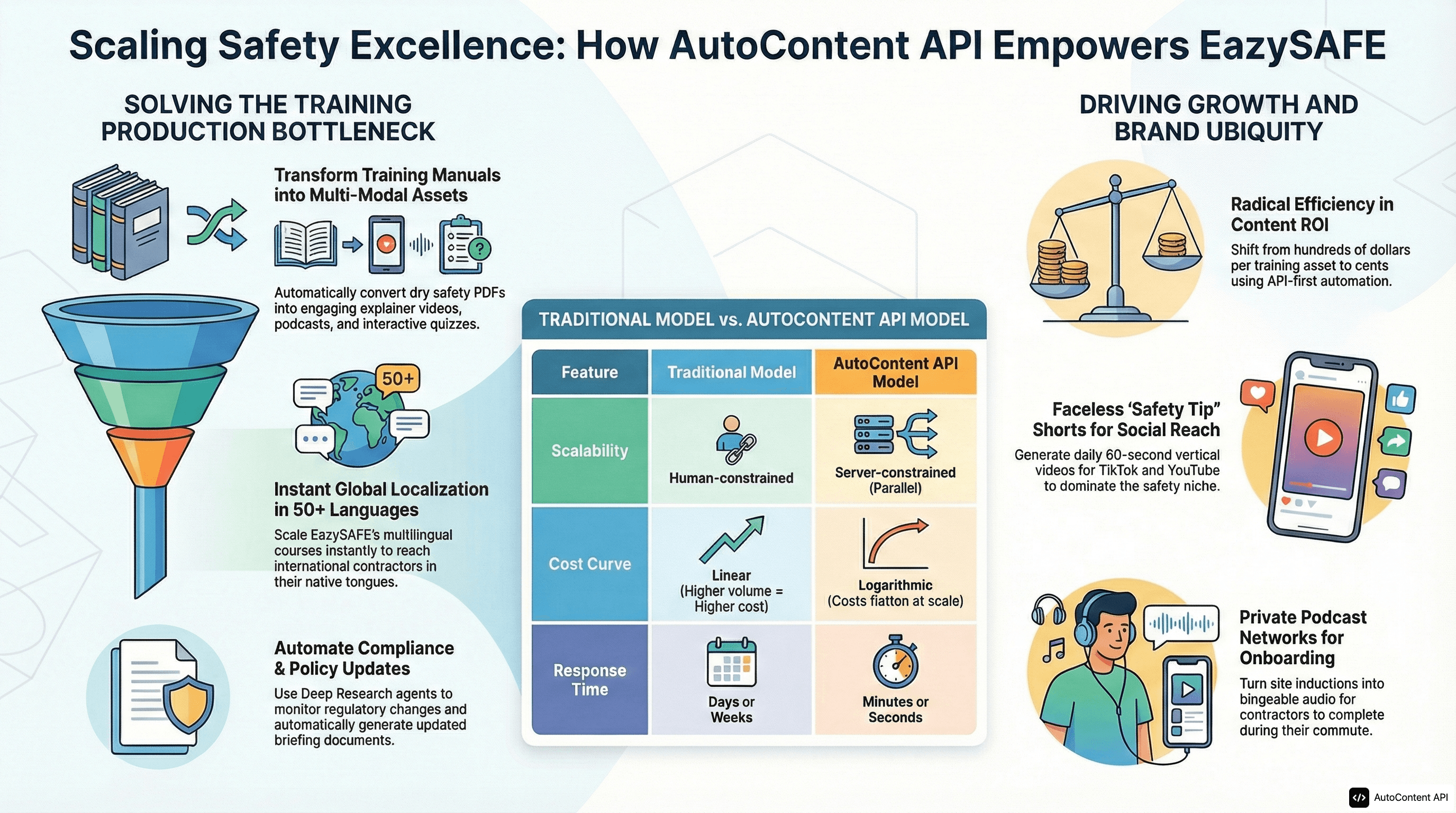 AutoContent API infographic for https://eazysafe.com/