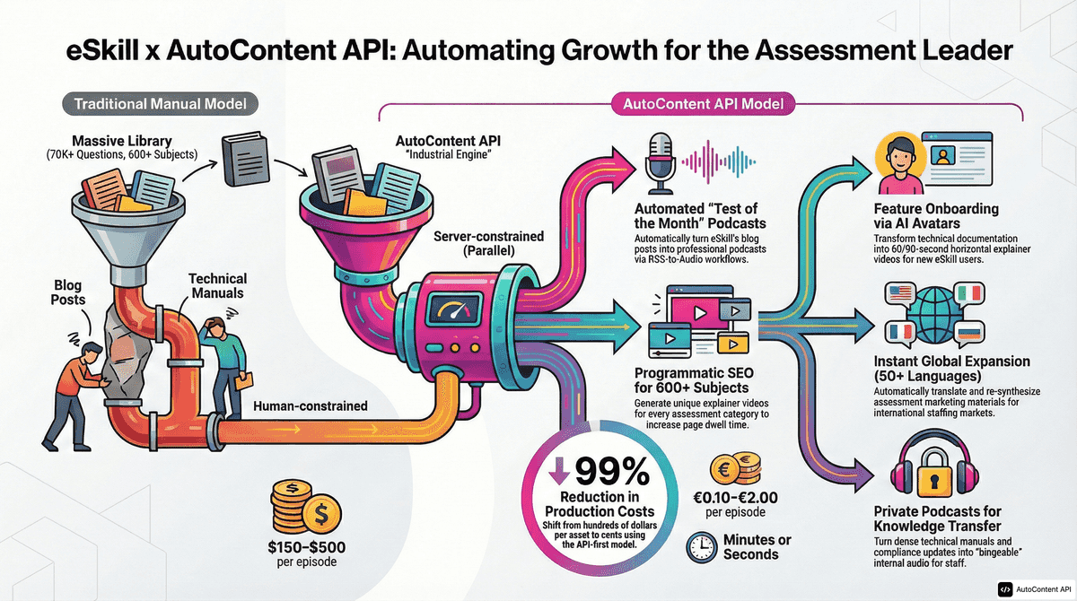 AutoContent API infographic for https://eskill.com/