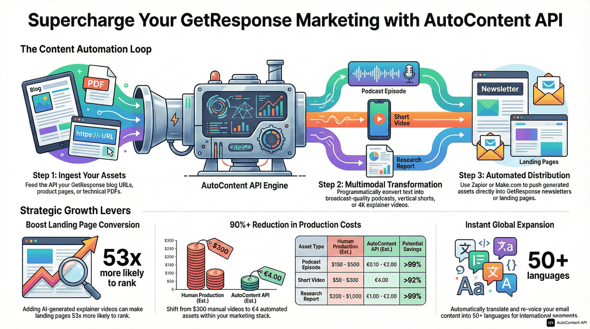 AutoContent API infographic for https://getresponse.com/