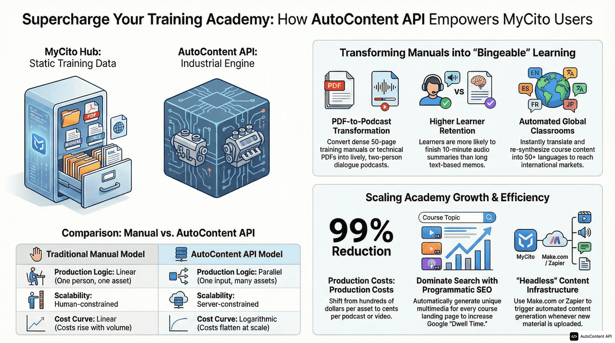 AutoContent API infographic for https://mycitoapp.com/