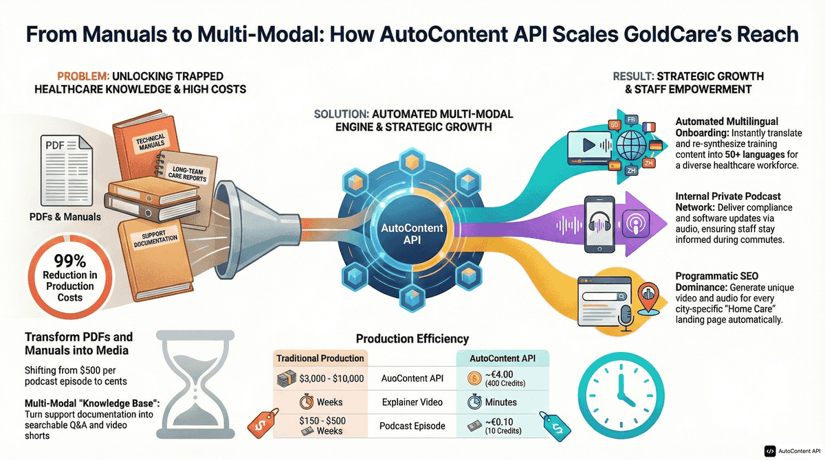 AutoContent API infographic for https://mygoldcare.com/