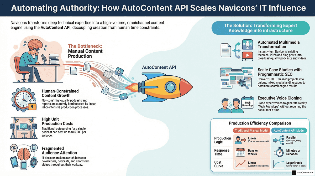AutoContent API infographic for https://navicons.com/
