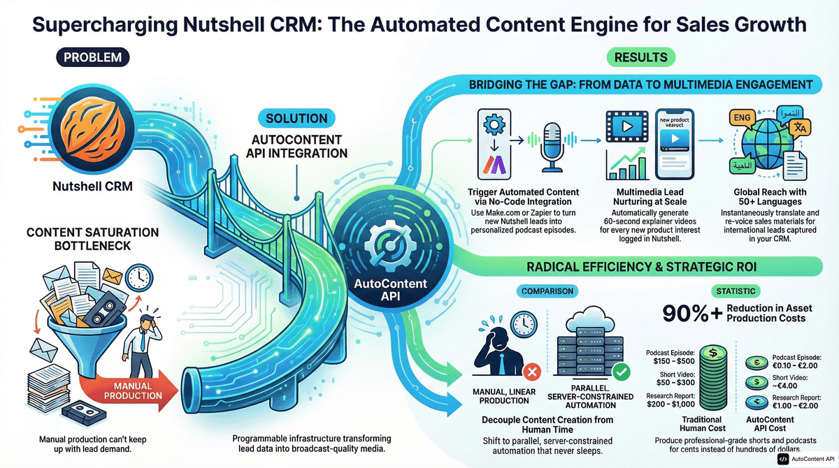 AutoContent API infographic for https://nutshell.com/