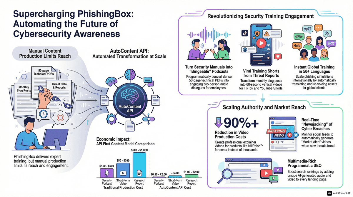 AutoContent API infographic for https://phishingbox.com/