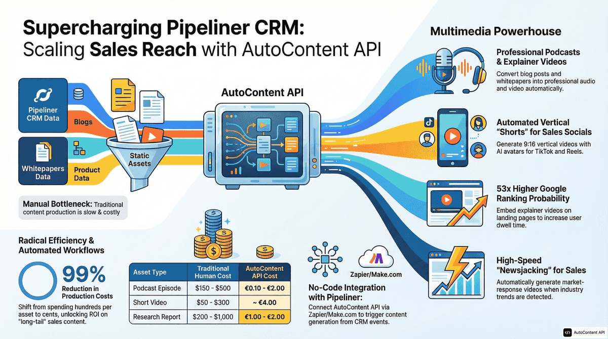 AutoContent API infographic for https://pipelinersales.com/