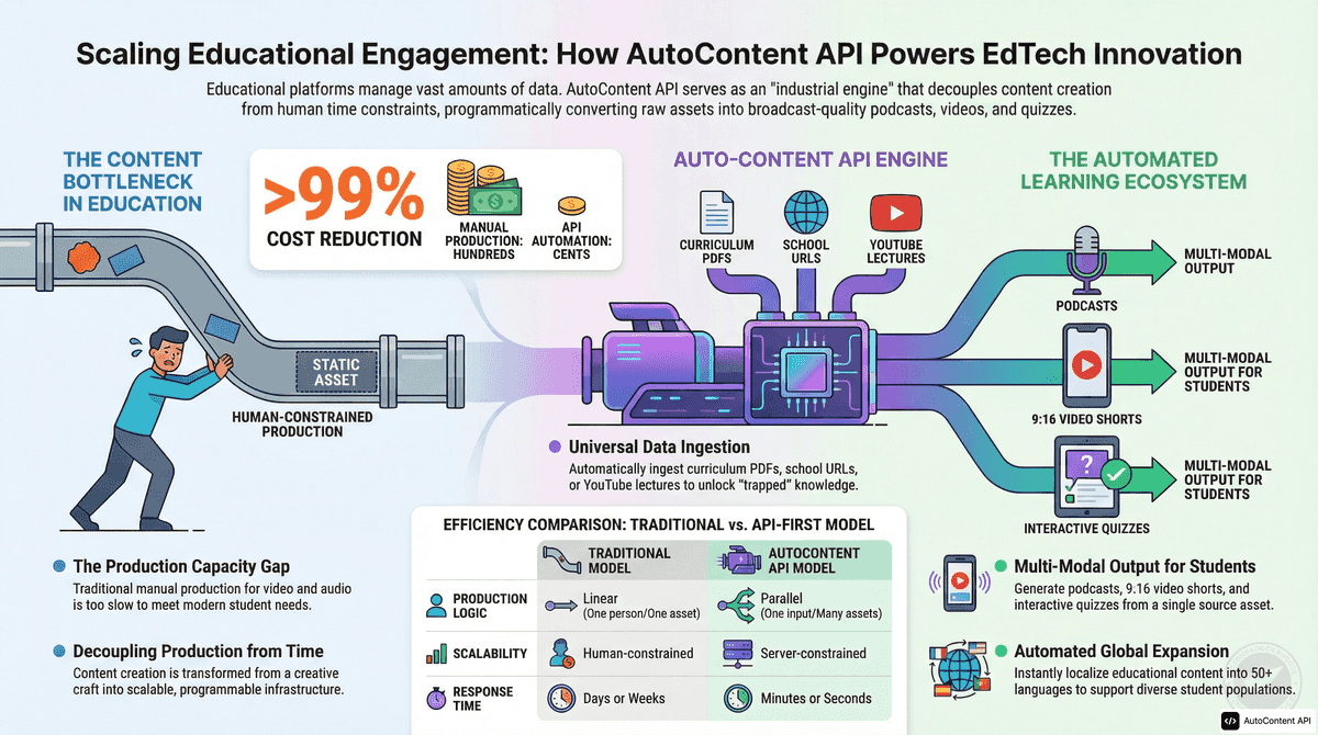 AutoContent API infographic for https://powerschool.com/