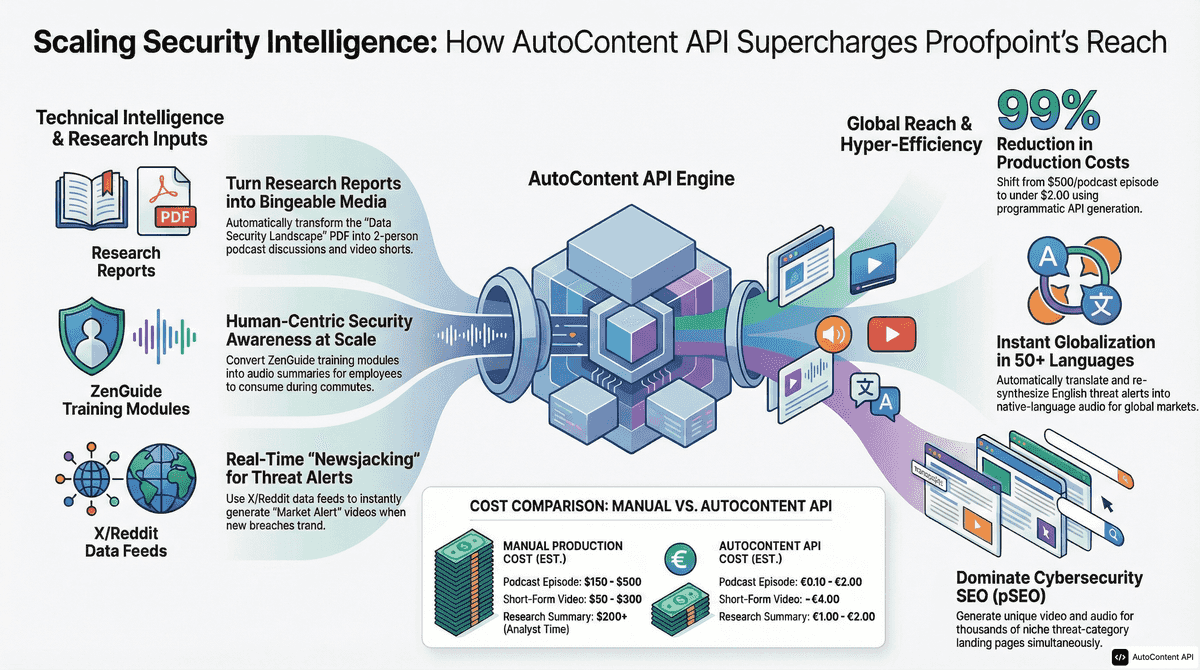 AutoContent API infographic for https://proofpoint.com/