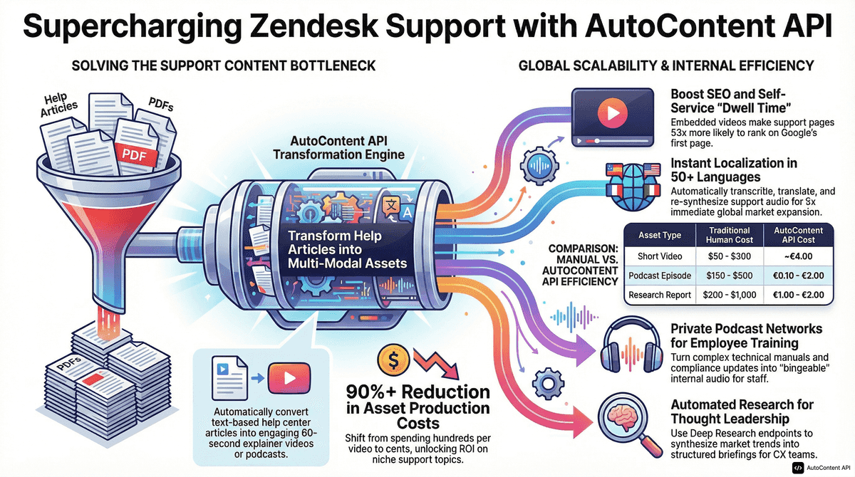 AutoContent API infographic for https://zendesk.com/